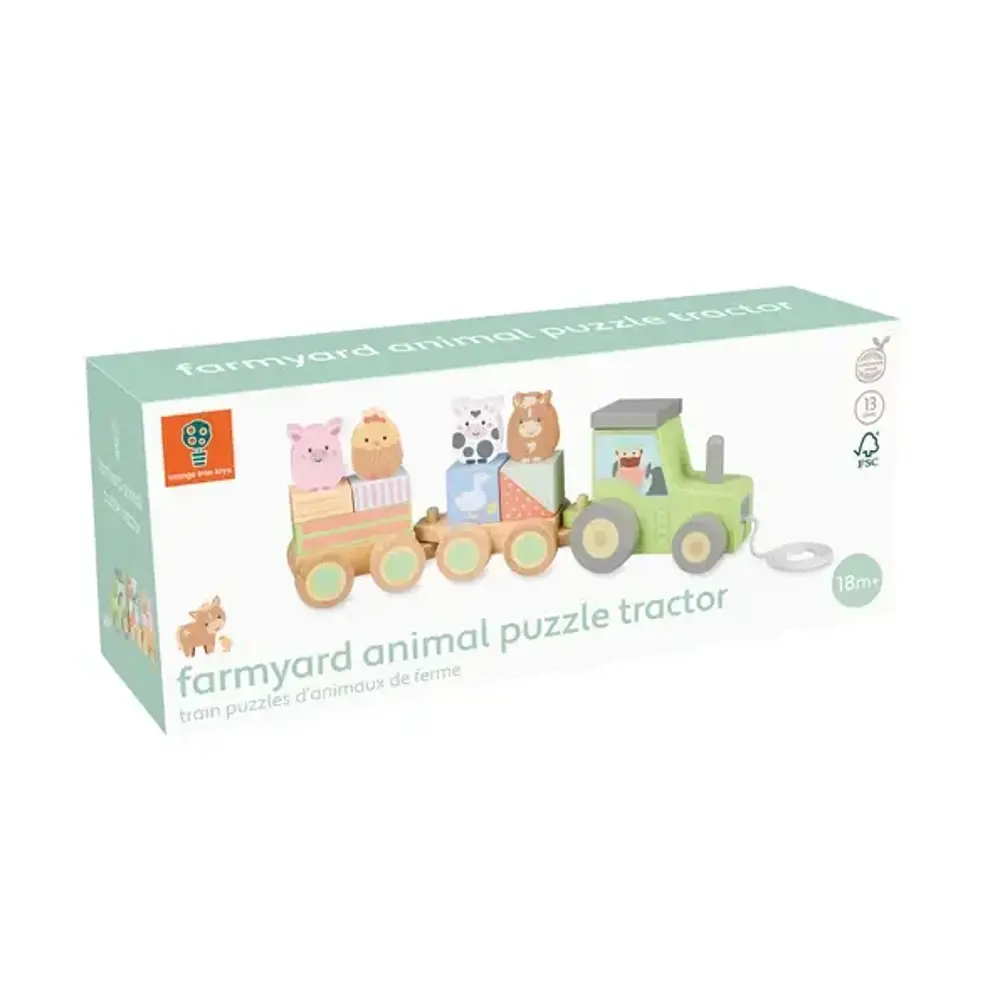 Orange Tree Toys Farmyard Puzzle Train